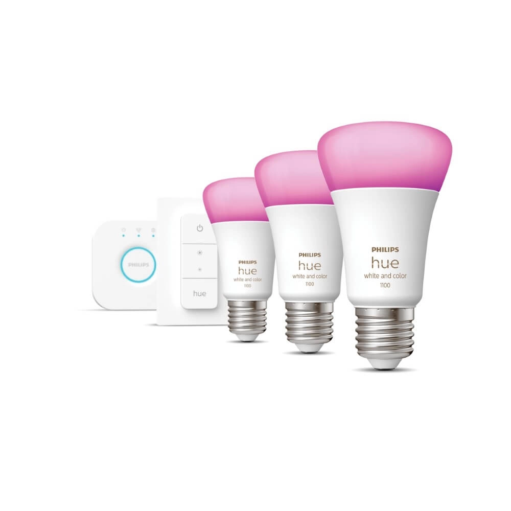 Hue Starterpack - E27 - 11W - White and Color 3er-Set Philips 8719514291355