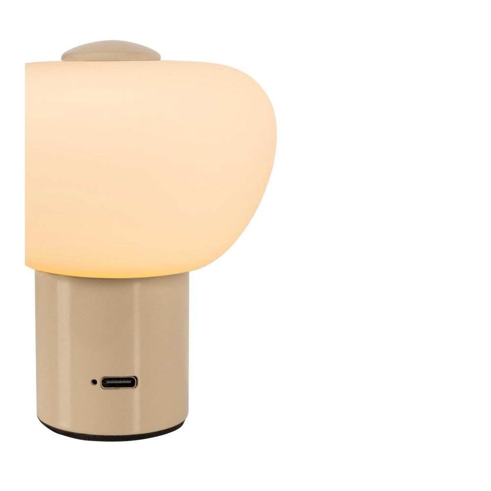Wiederaufladbare Tischlampe Gustav Sandbraun Lucide 5411212442086