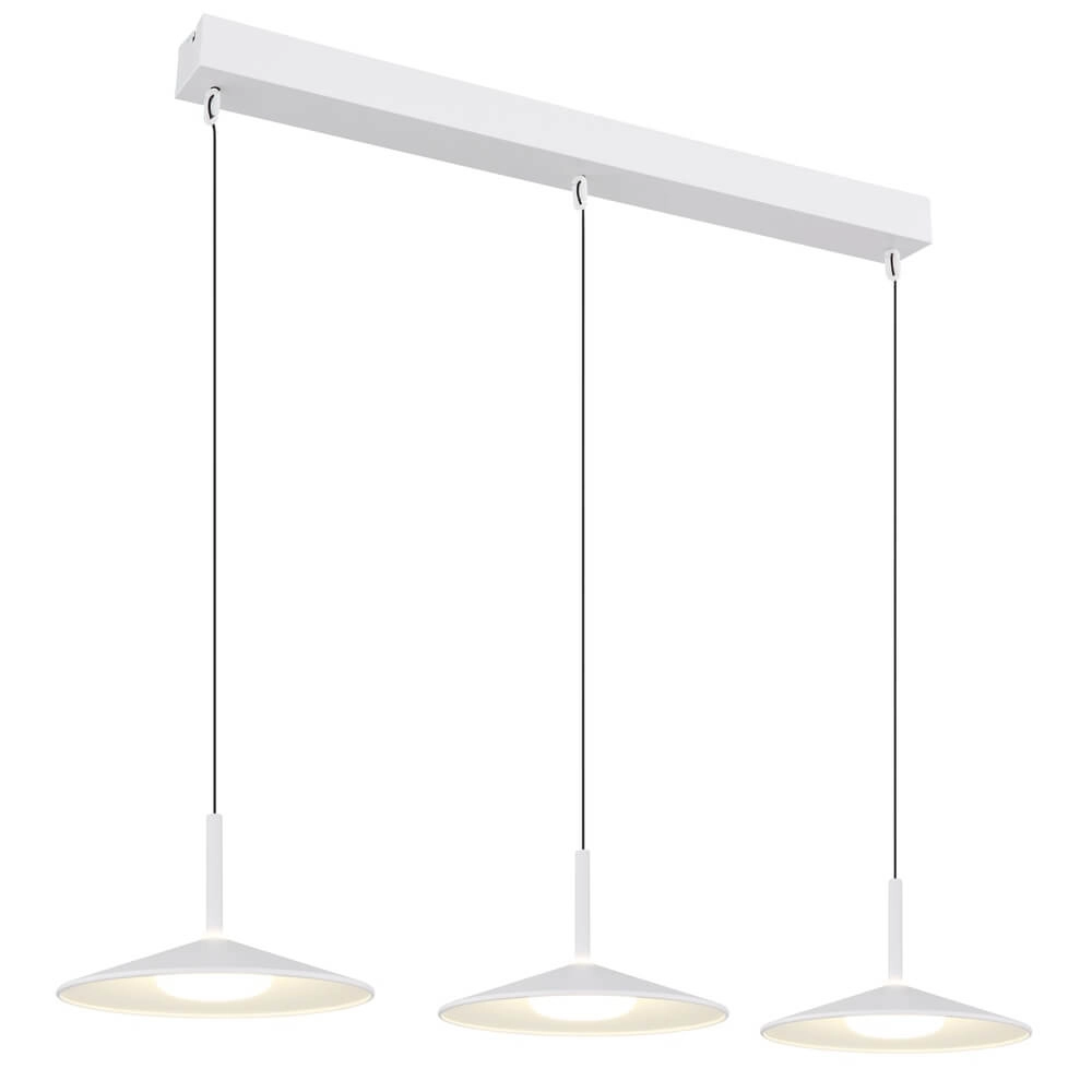 Design-Pendelleuchte Lampone 3-flammig weiß