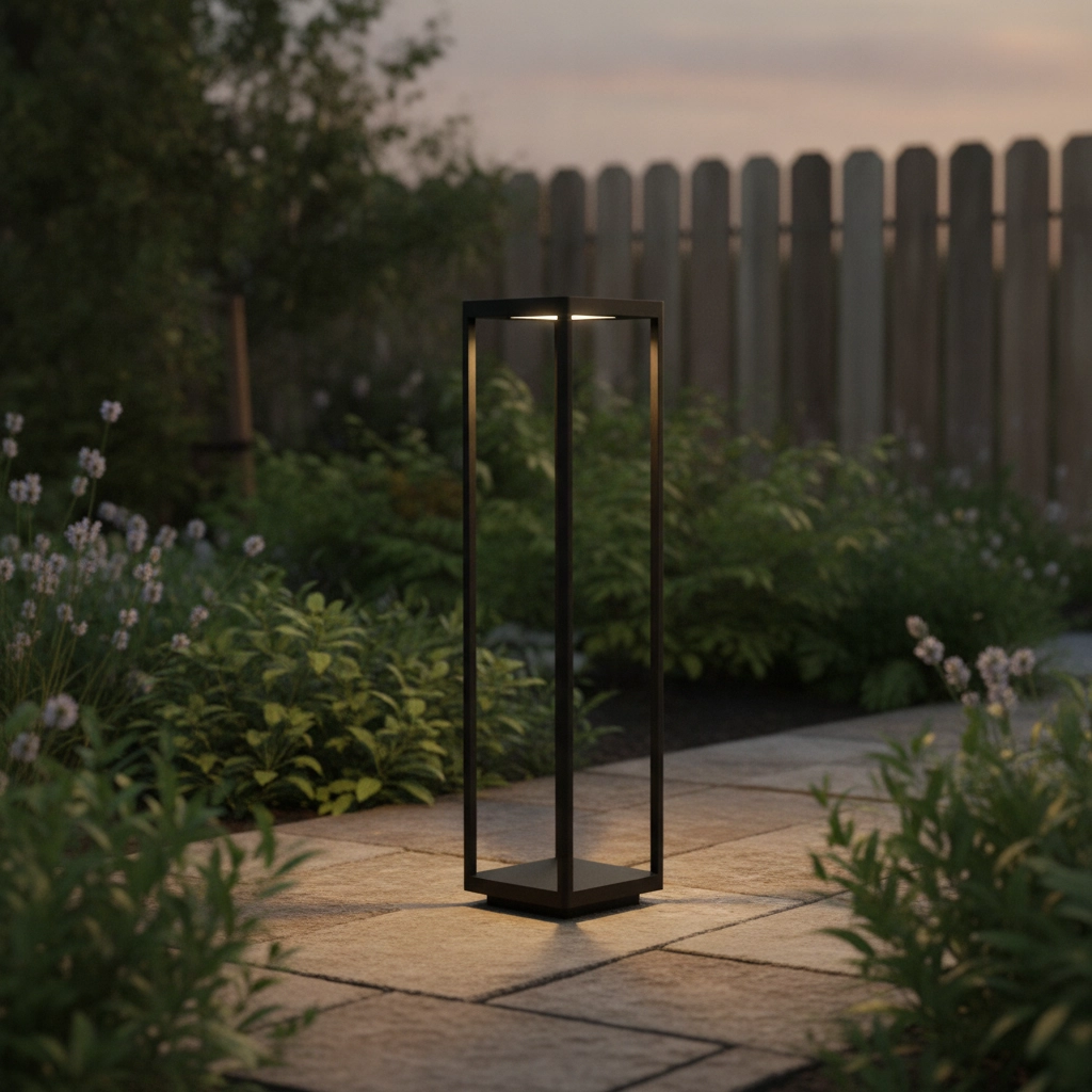 Quadratische Gartenlampe Surf 80cm