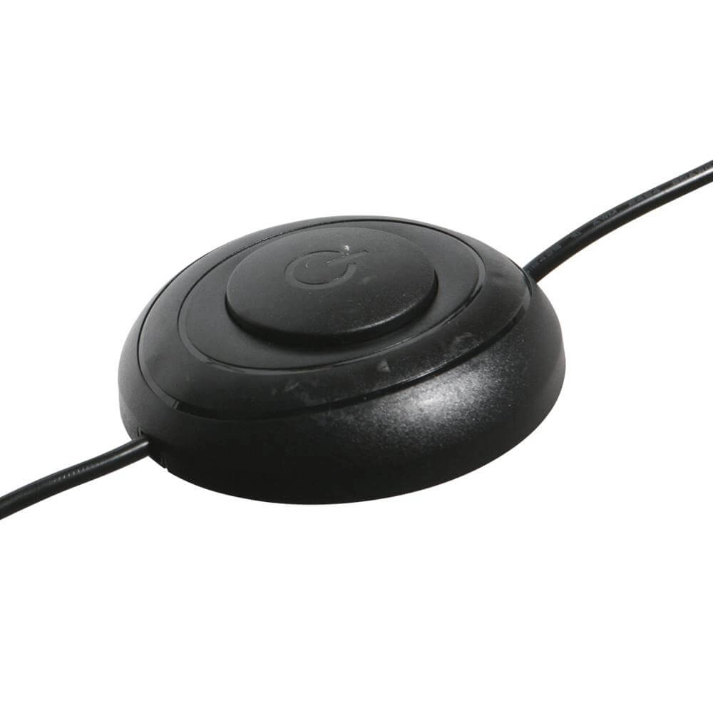 Design-Bogenlampe Ringlux schwarz mit gold Steinhauer 8712746177398