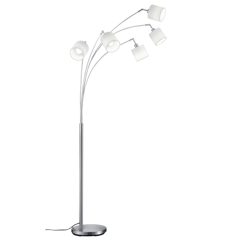 Tischlampe Lampenschirm Tommy 5-leichter grau Trio 4017807395143