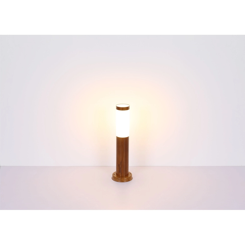 Gartenlampe Boston Holz mit Weiß Globo 9007371423132