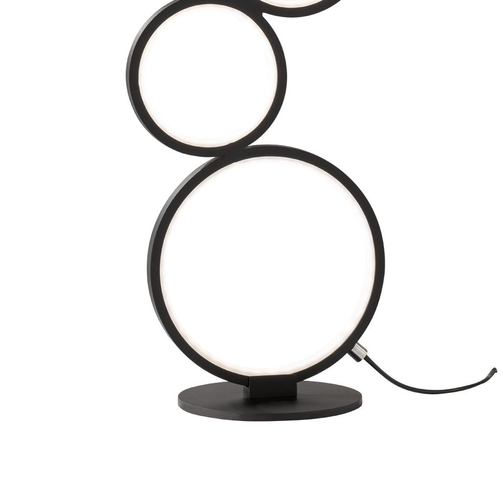 Tischlampe Rondo Mattschwarz Trio 4017807423815