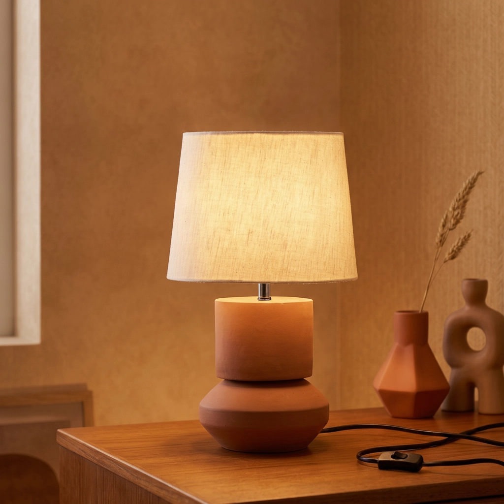 Tischlampe Izumi Terrakotta