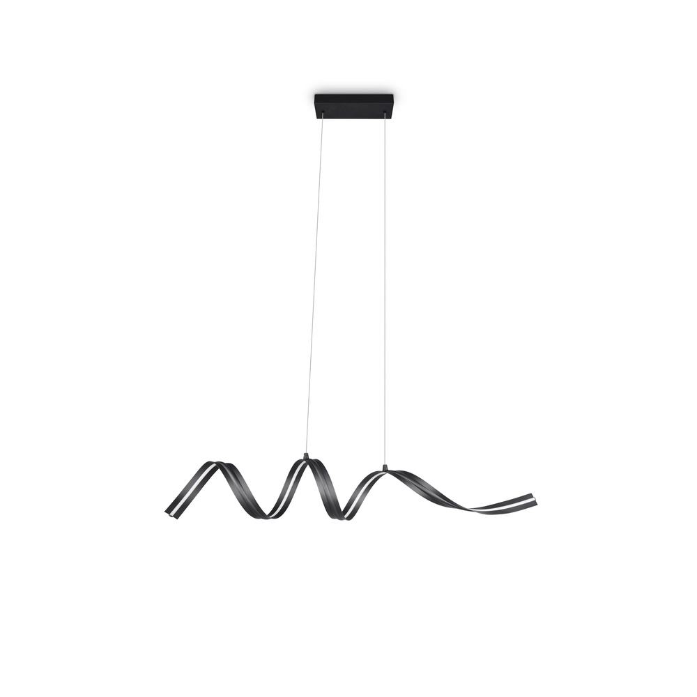 Moderne Pendellampe Tivor Schwarz Trio 4017807706291