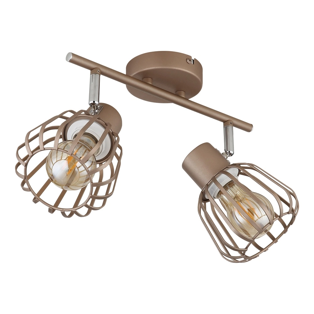 Deckenlampe Olin 2-helles Kaffeebraun Globo 9007371586578