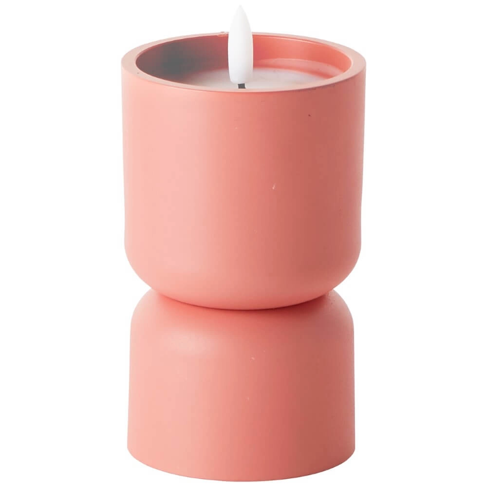 Kerzenlampe Lovere orange 15cm Brilliant 4004353435478