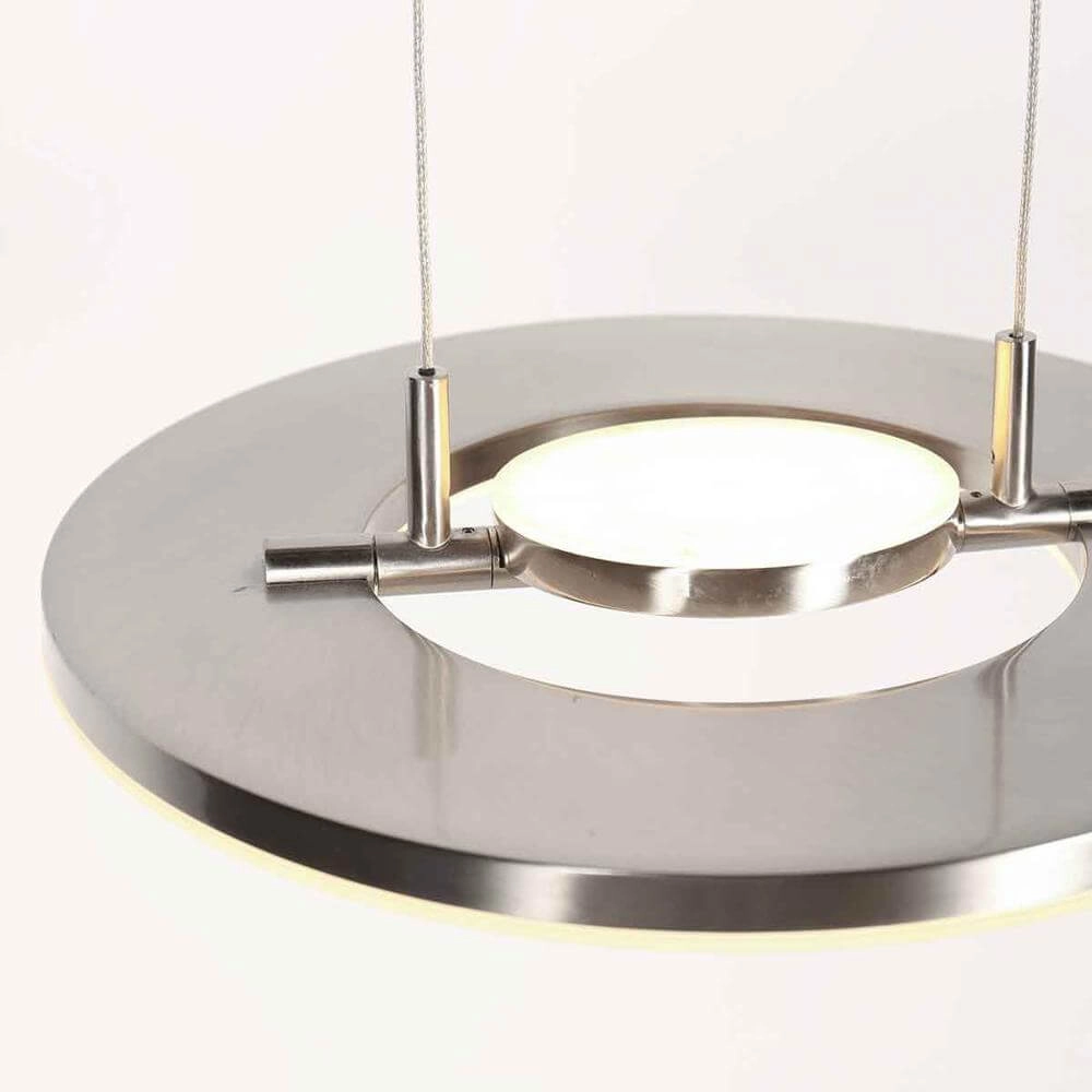 Schlanke Pendelleuchte Soleil Ø 32cm grau Steinhauer 8712746176674