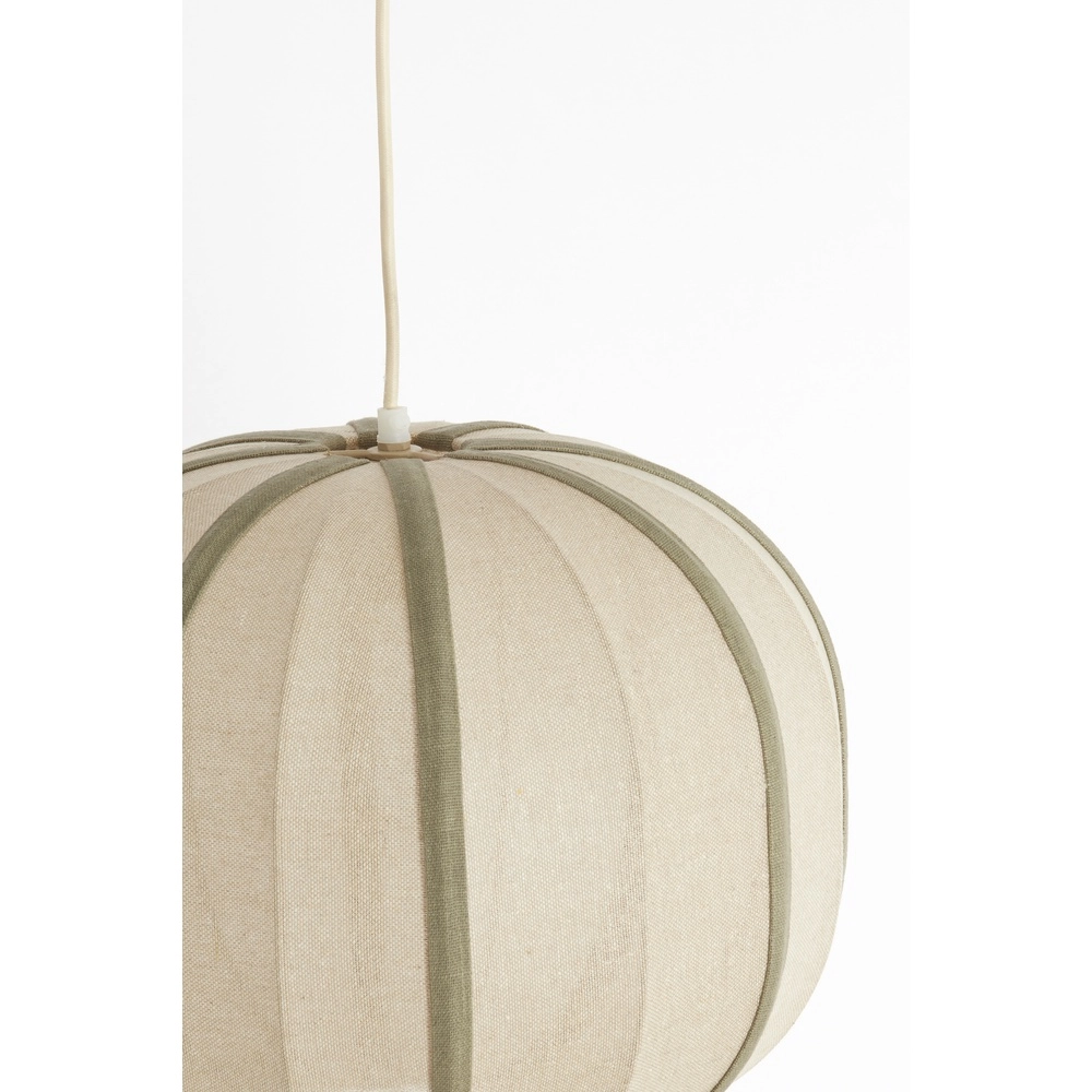 Japandi-Pendellampe Esmiria Ø 40cm – olivgrün Light & Living 8717807835927