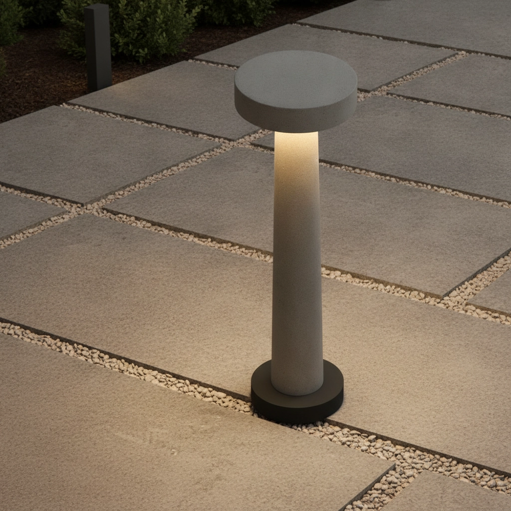 Gartenleuchte Cram sandbraun 50cm