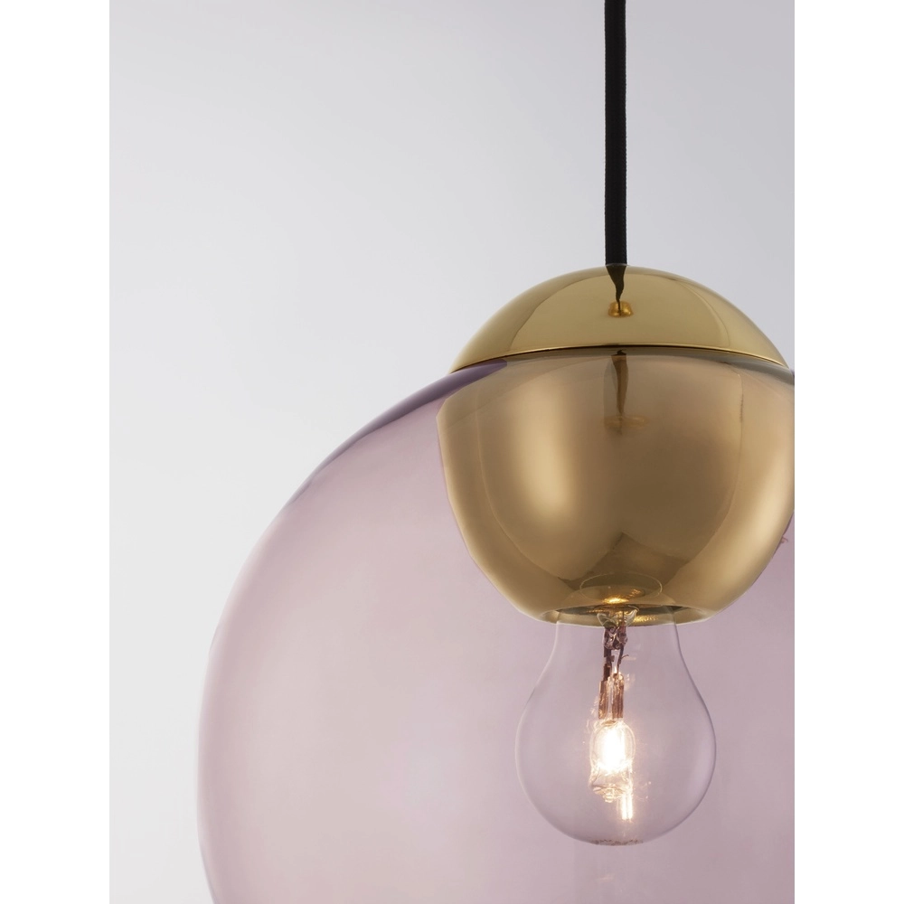 Design-Pendelleuchte Midori rosafarbenes Glas Lyora 5212017434289