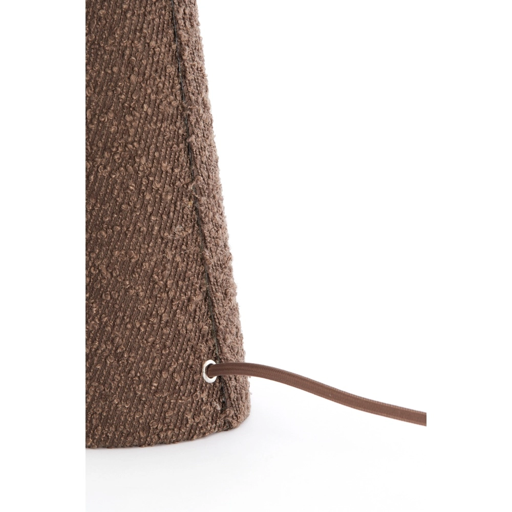 Boucle-Tischlampe Micky 58 cm – braun Light & Living 8717807782764