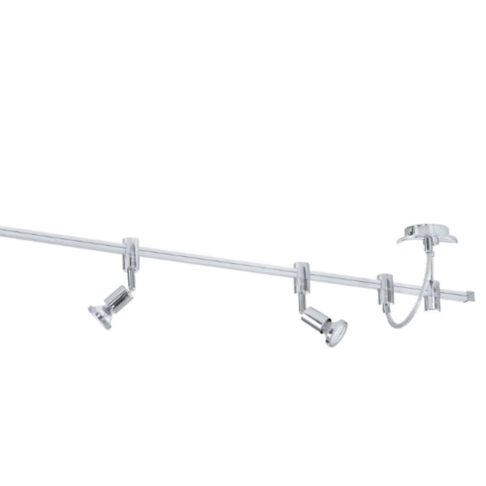 LED-Deckenspot Vilanova 5x3W - 3000K - 200cm Chrom Eglo 9002759933593