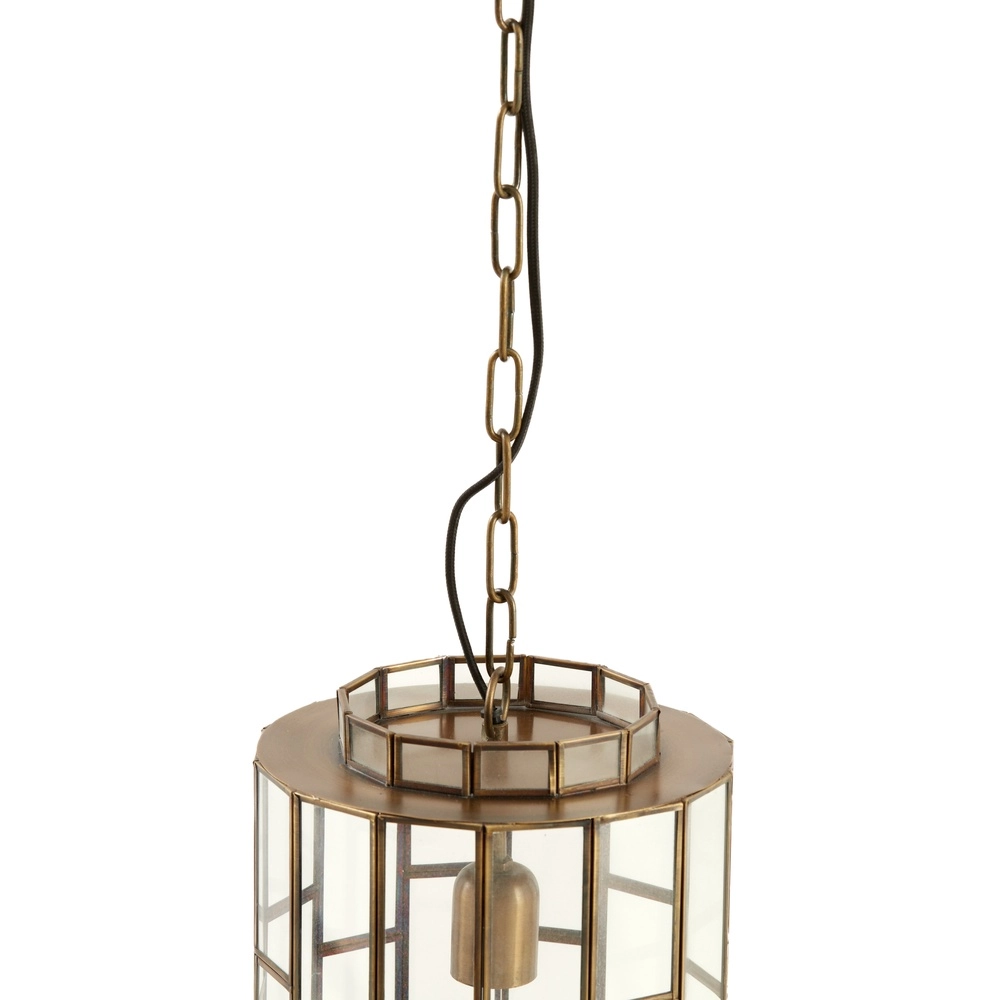 Glas-Pendellampe SÃ¸strene Ø 24cm – Glas mit Messing Light & Living 8717807187262