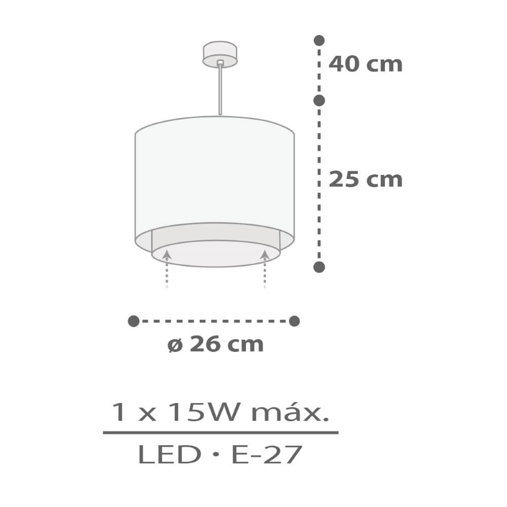 Kinderzimmer-Hängelampe Rhino & Croco Ø 26cm Dalber 8420406002729