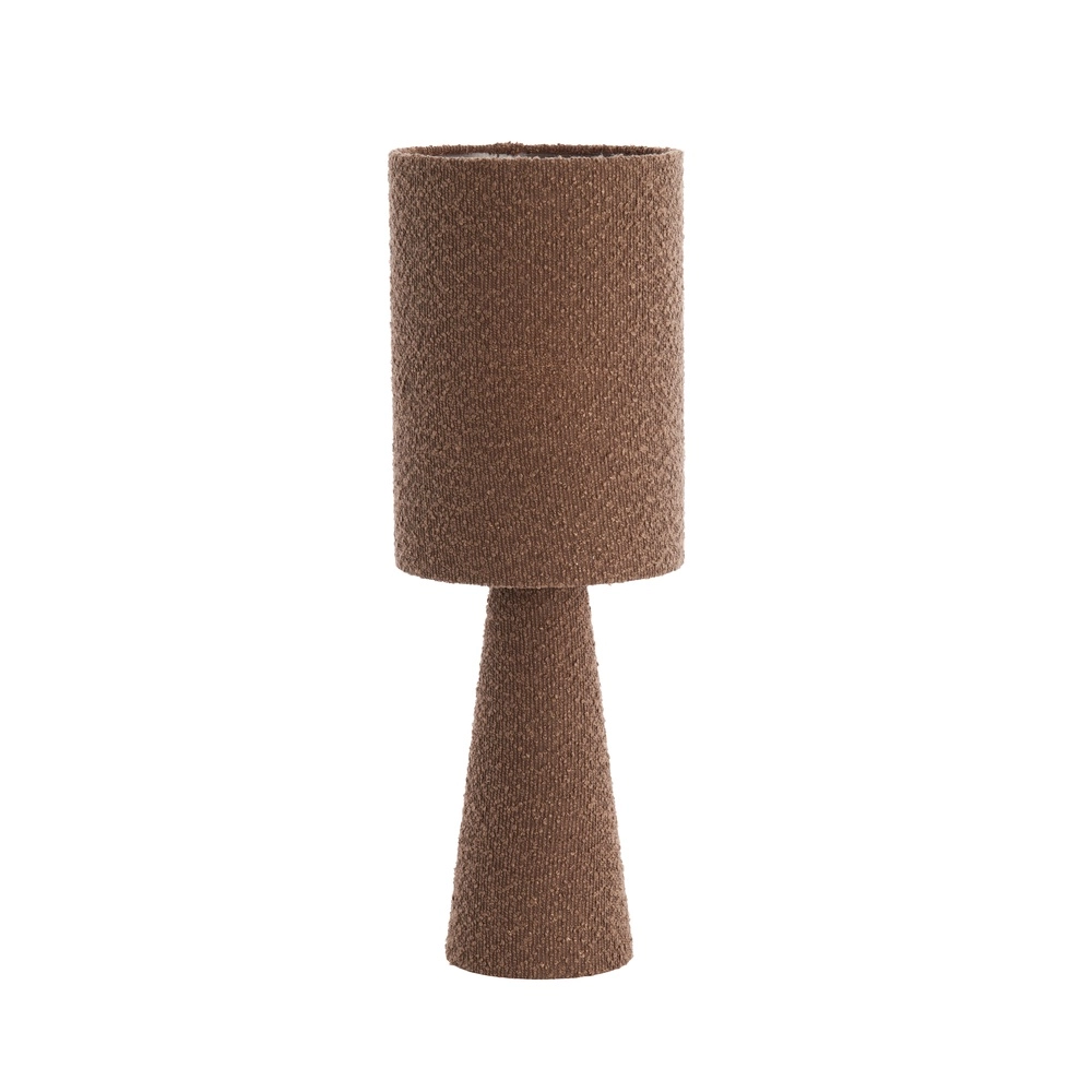 Boucle-Tischlampe Micky 58 cm – braun Light & Living 8717807782764