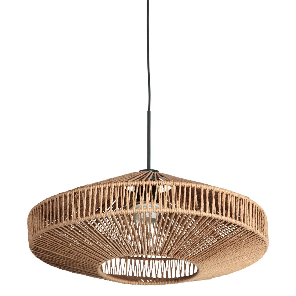 Pendellampe Ropex mit Rattan-Schattierung Ø40 cm