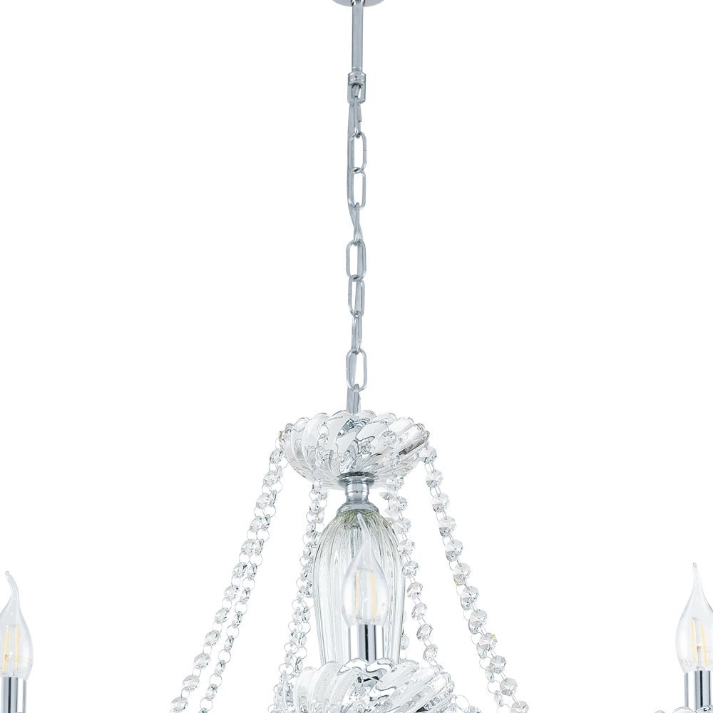 Kronleuchter Basilano 1 82 cm 8 Lichtgrau Eglo 9002759391010