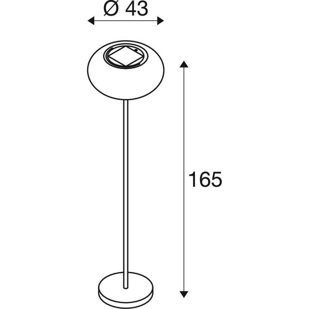 Stehlampe Adegan Solar Solar-Rattan SLV 4024163296632
