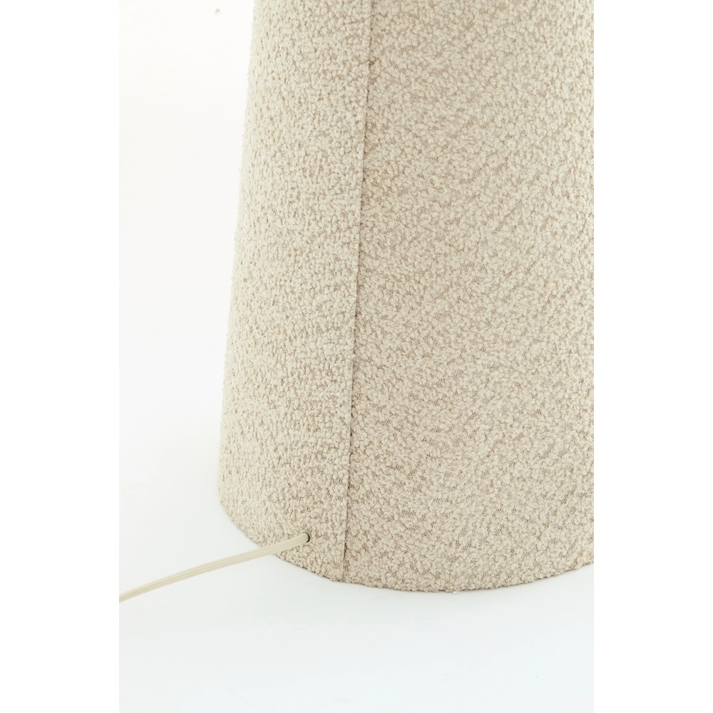 Stehlampe Micky Ø 38 cm – bouclé – Sand Light & Living 8717807761158
