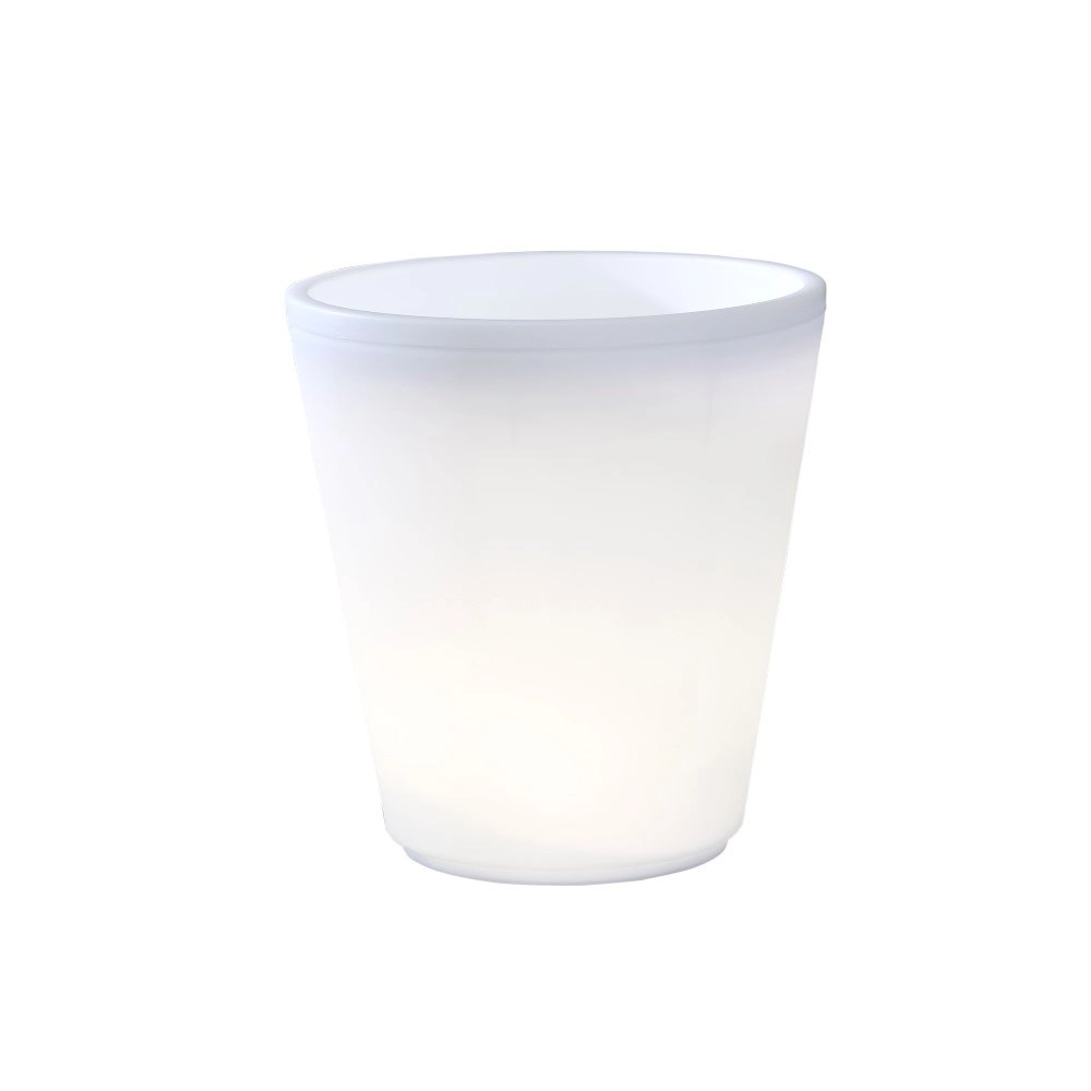 LED Blumentopf Assisi LED 37 cm - 12W - weiß