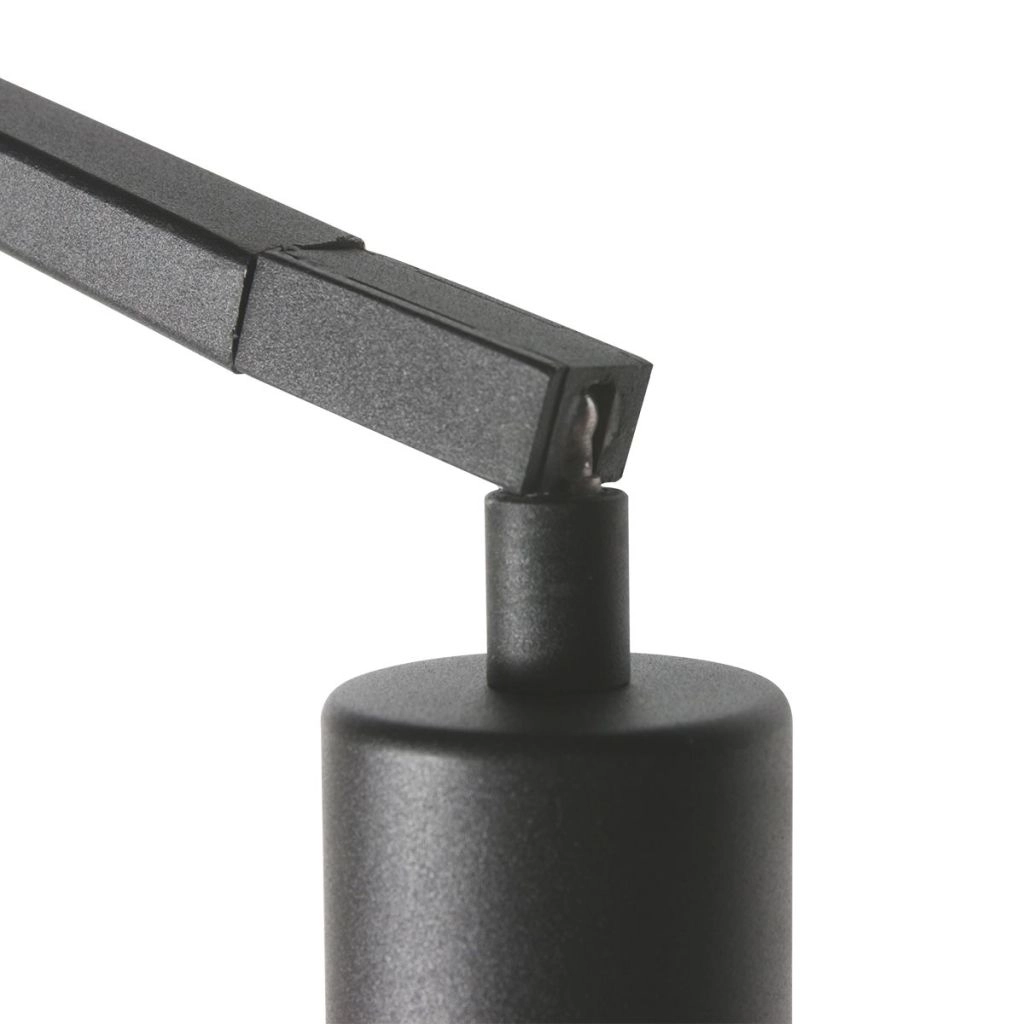 Schwarze Stehlampe Zig-Zag mit weißem Farbton Ø60 cm Steinhauer 8712746185362