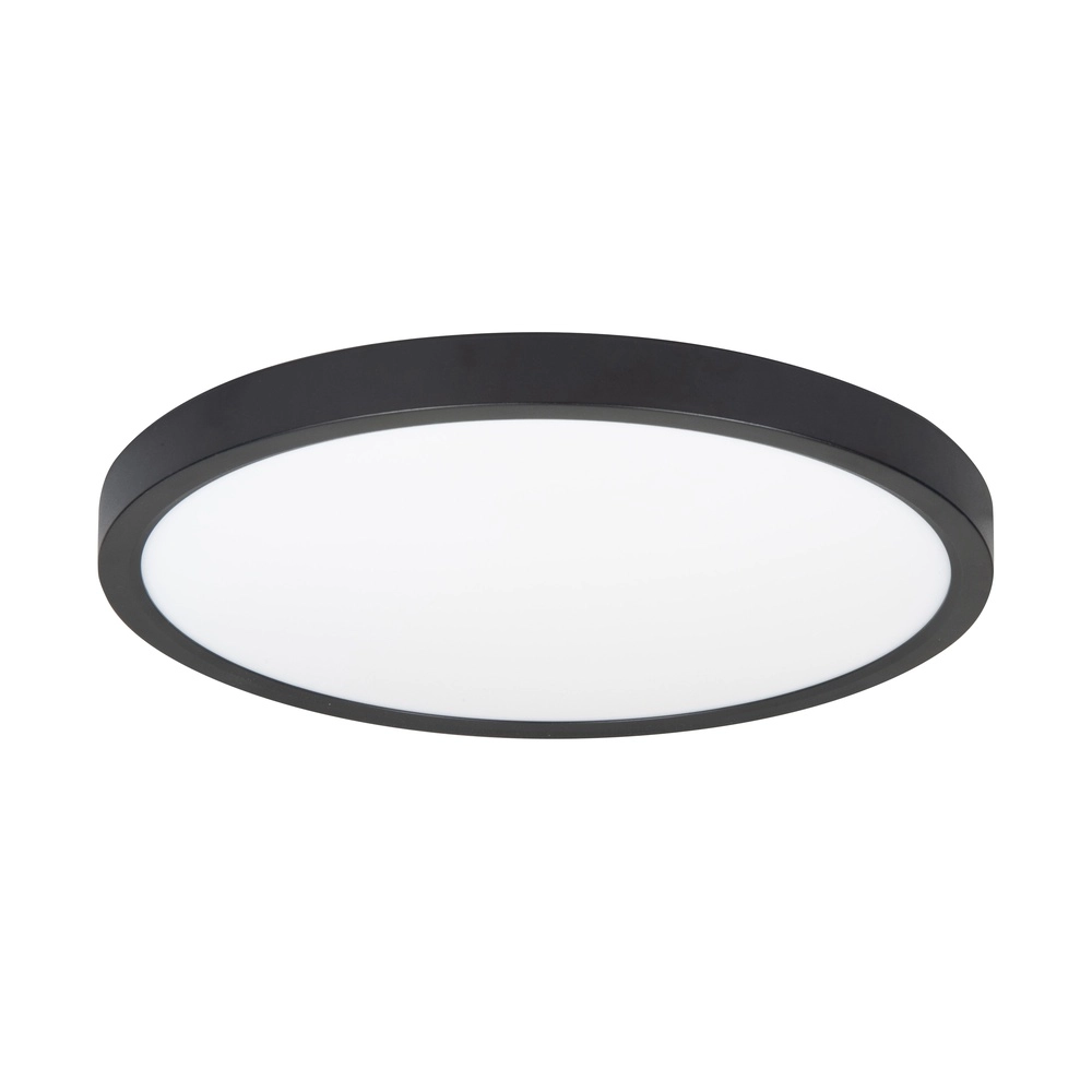 Schwarze Deckenleuchte Piatto Ø 44,5cm
