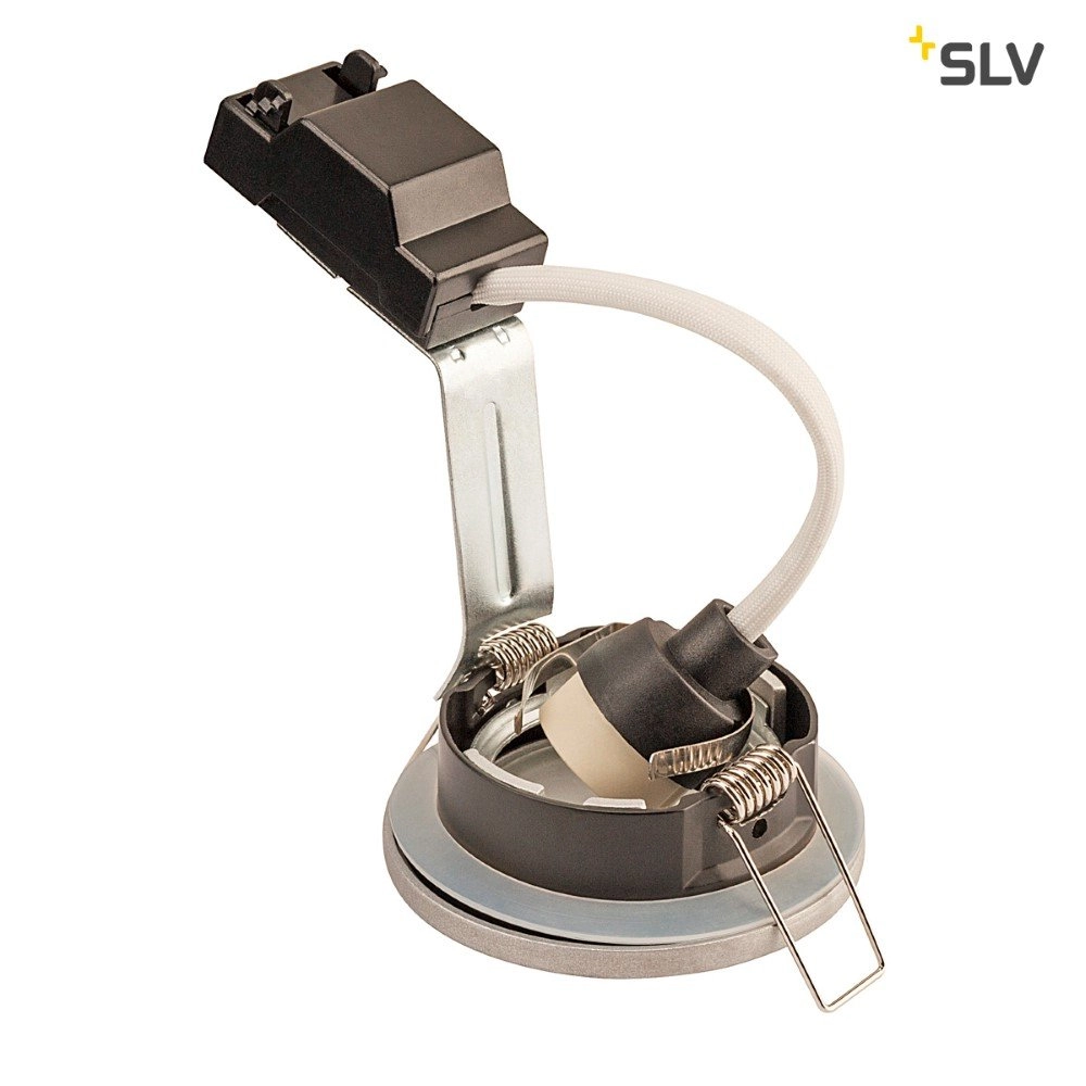 Einbaustrahler Dolix Out GU10 Round Für außen silbergrau SLV 4024163194846