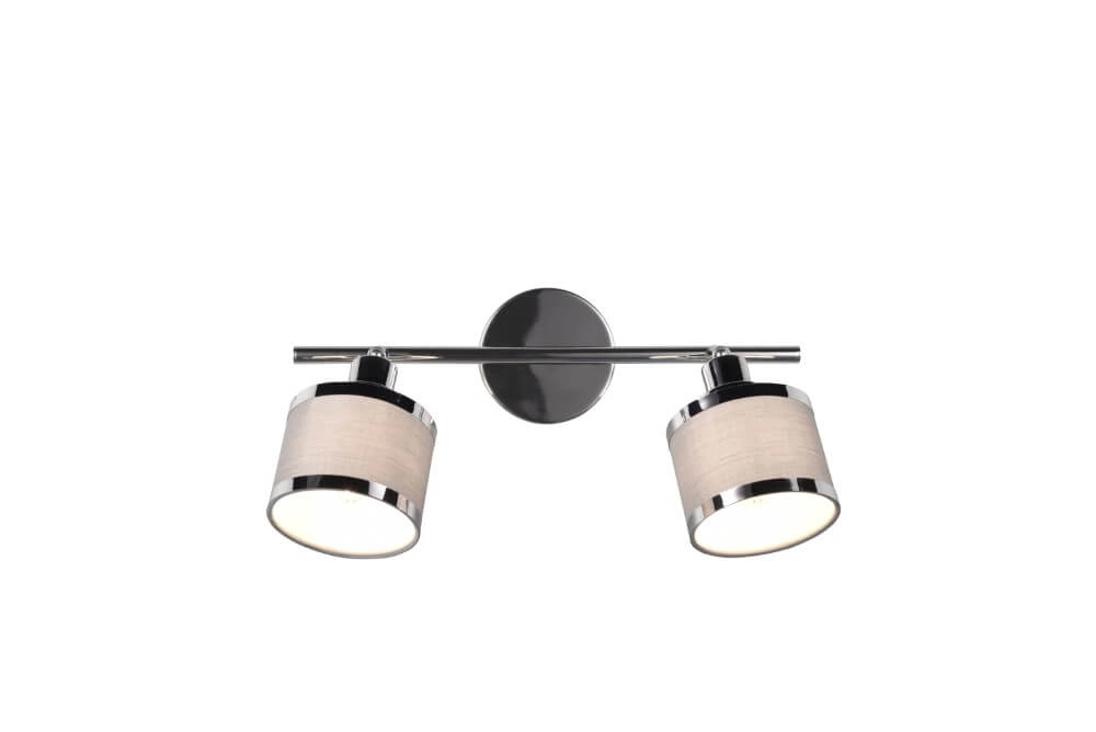 Design-Aufbaustrahler Arosa Nickel 2-flammig Trio 4017807581133