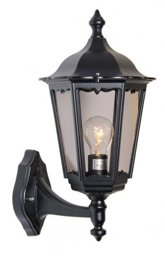 Classic outdoor lamp Cartella Up black