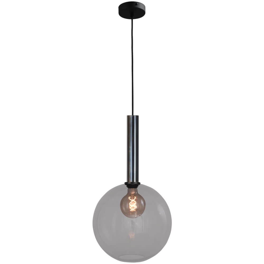 Hängelampe Ø 30cm Bella 2 Gesprenkeltes Öl mit Rauchglas