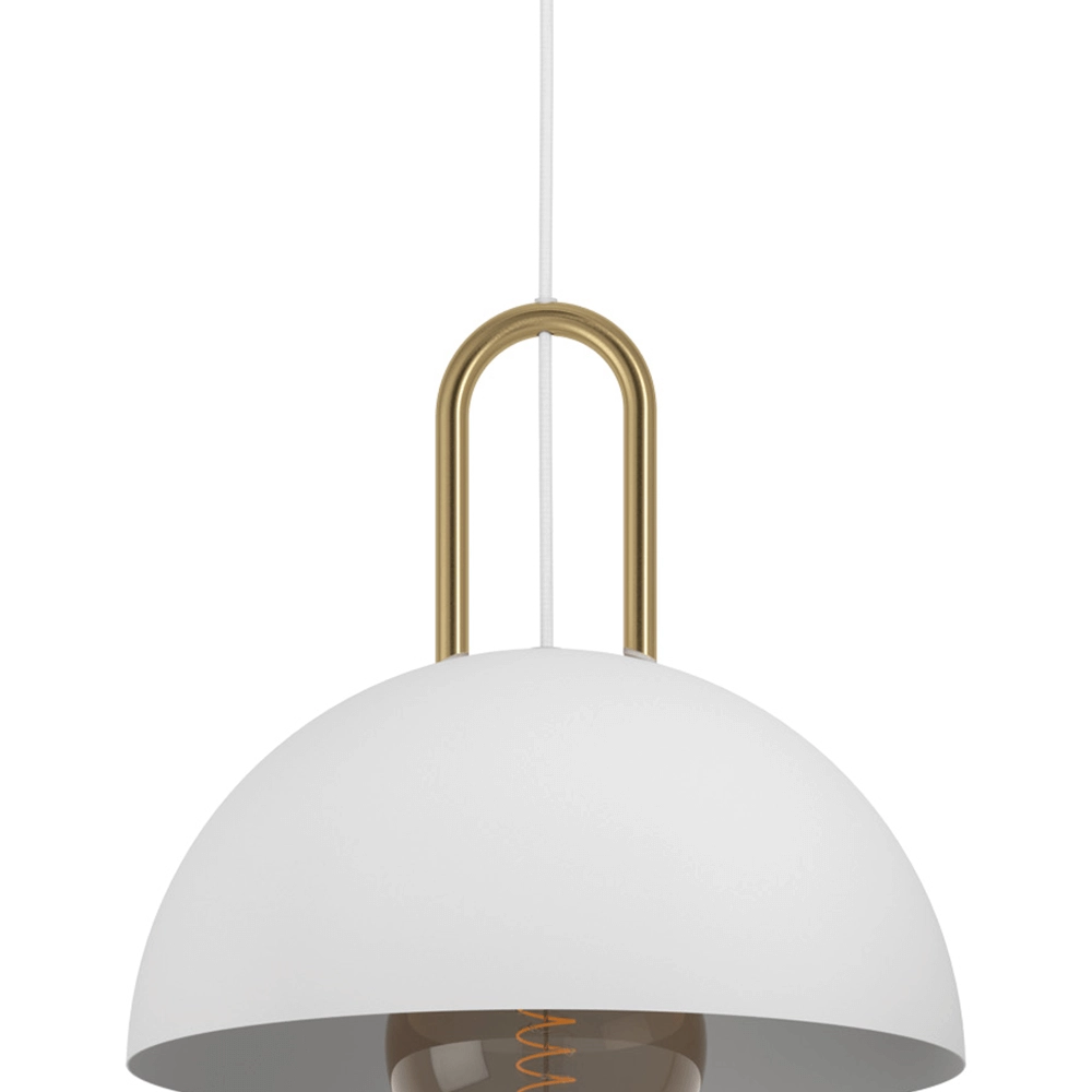 Hängelampe Calmanera weiß mit gold Eglo 9002759996956
