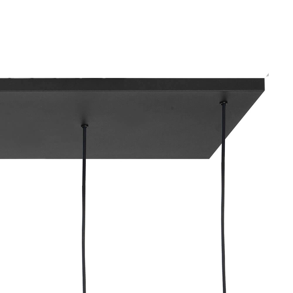 Hängelampe Perugia schwarz - 4x E27 - 3x GU10 Highlight 8718379046988