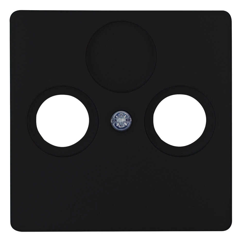 Koaxial- und TV-Abdeckung Paris schwarz