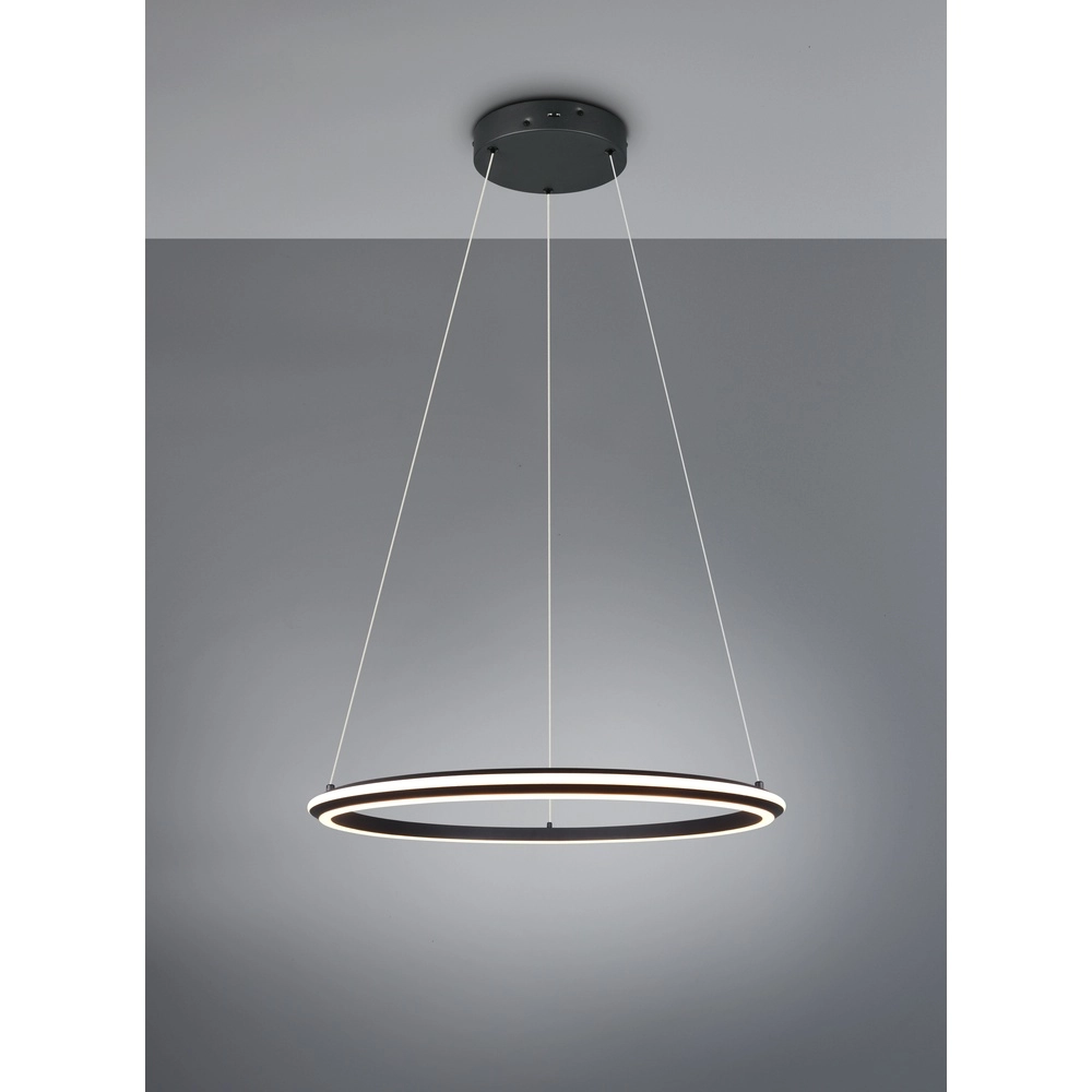 Pendelleuchte Amador schwarz Ø 75cm Trio 4017807656671