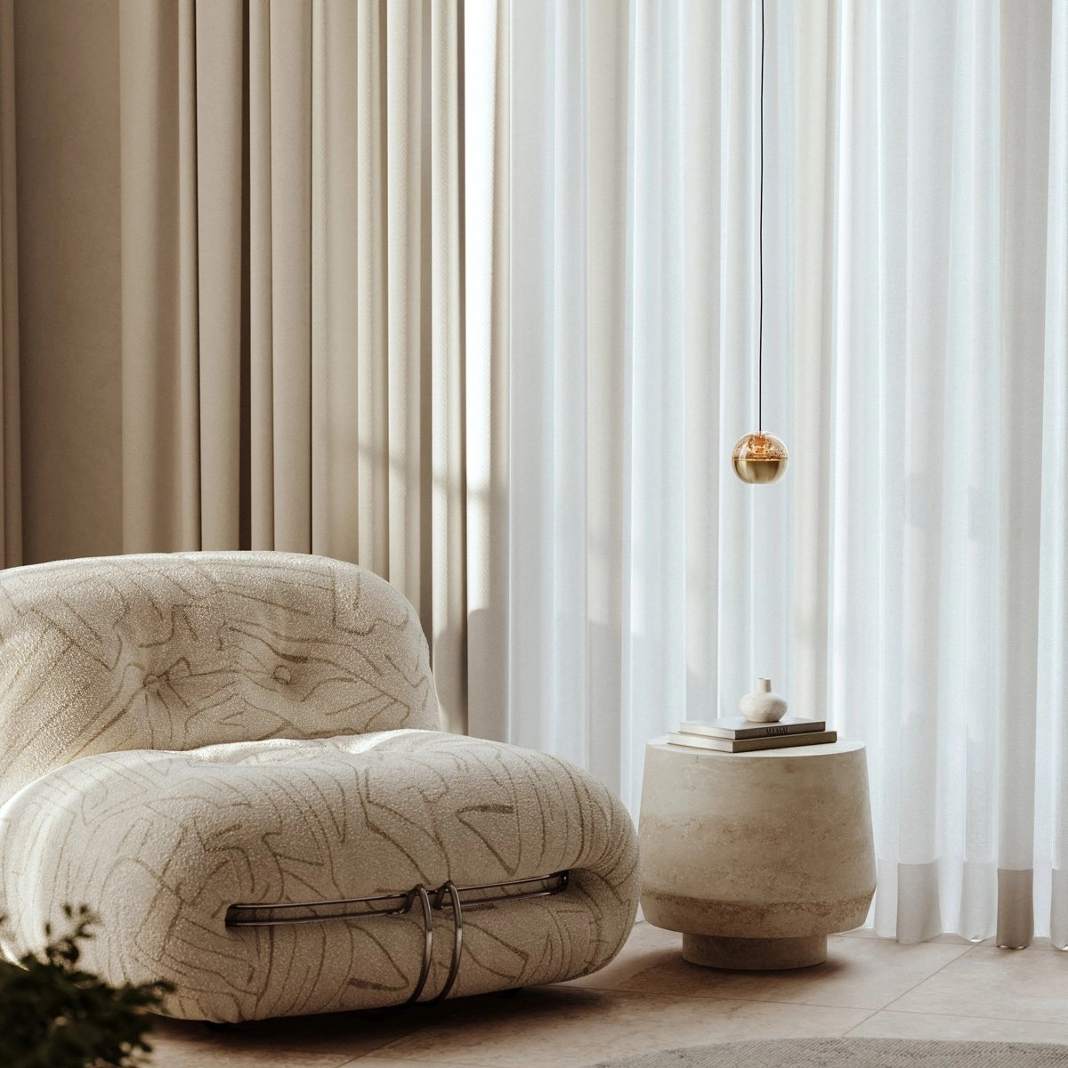 Blei-Anhänger Belluno Messing mit Glas Steinhauer 8712746183917