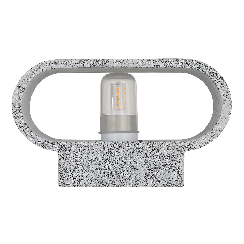 Moderne Wandlampe Ferguson oval grau Globo 9007371589913