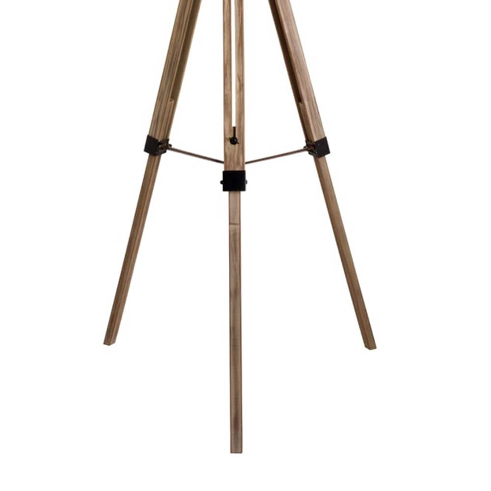 Ländliche Stehlampe Easel 145cm Stativ Holz mit Taupe Searchlight 5053423055534