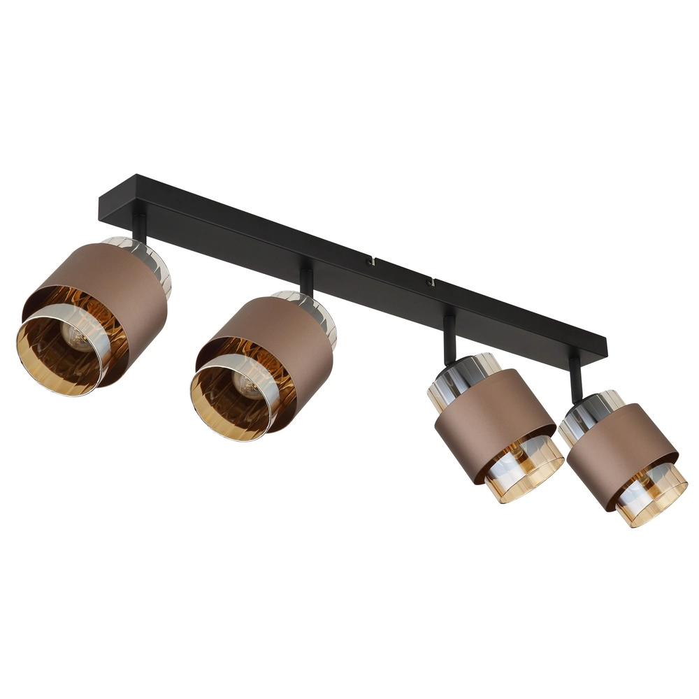 Design-Deckenlampe Milley 4-Licht Schwarz Globo 9007371589340
