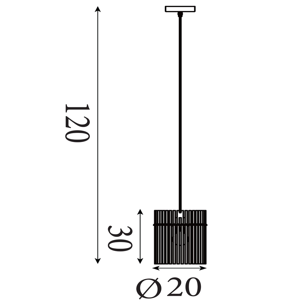 Pendelleuchte Swizzle Ø 20cm schwarz Searchlight 5053423302508