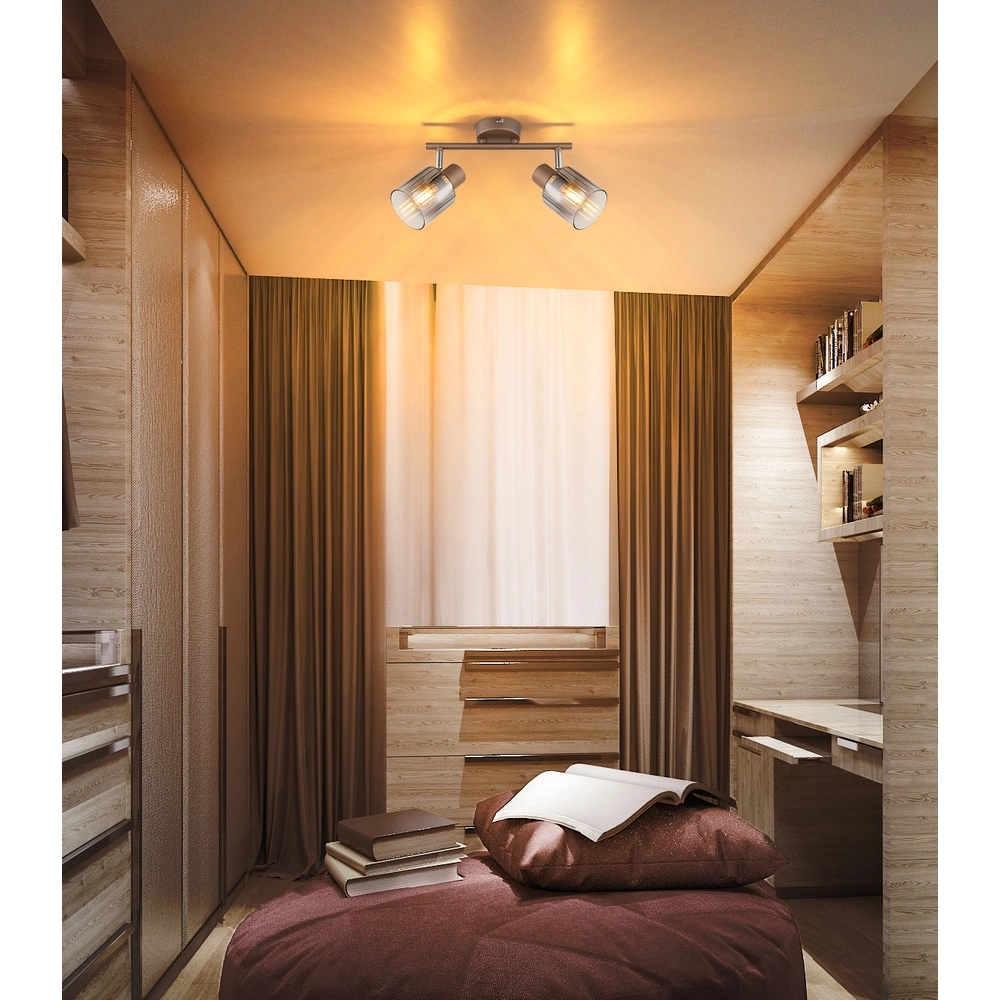 Deckenlampe Walton 2-helles Kaffeebraun Globo 9007371592173