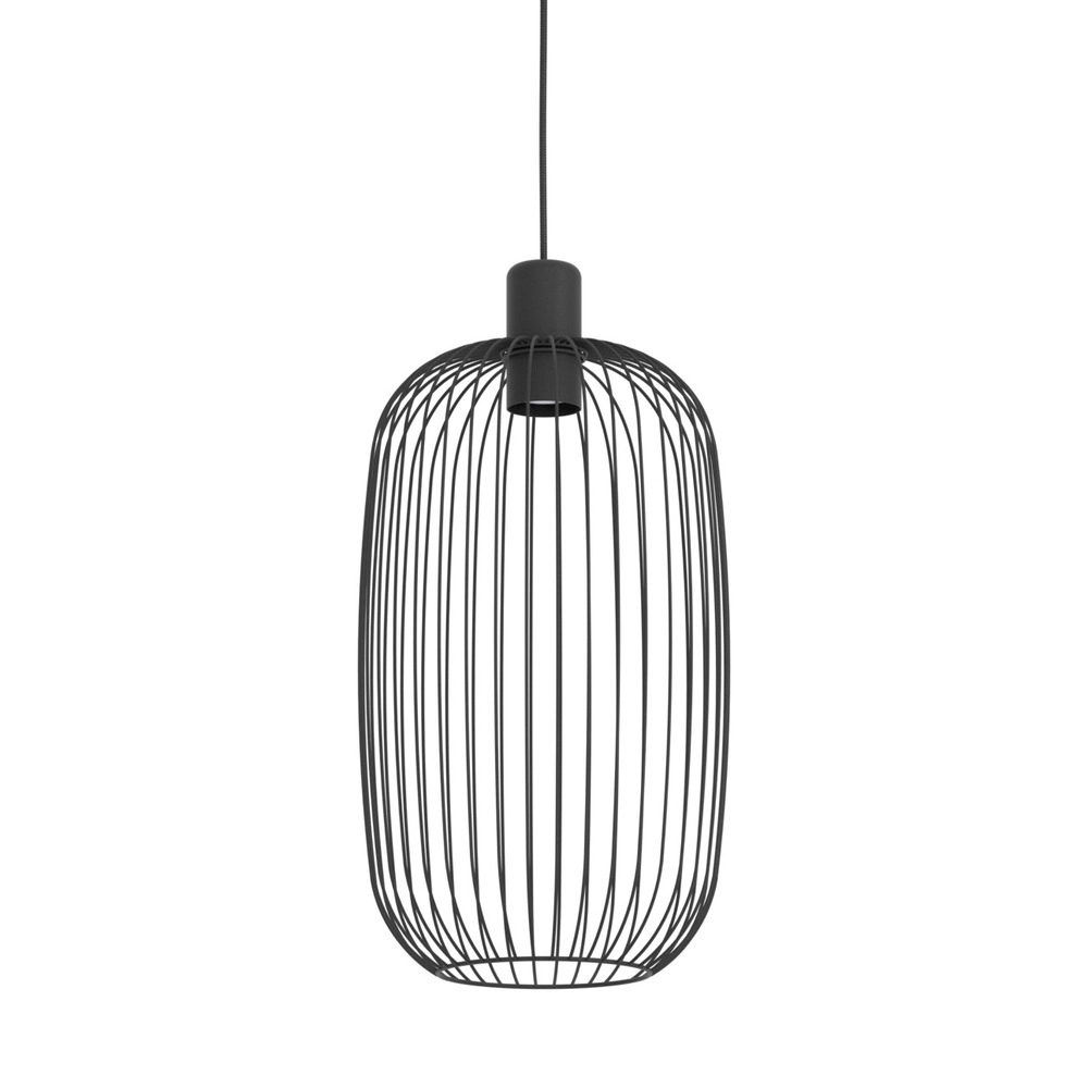 Draht-Pendellampe Lodods schwarz Ø 22 cm