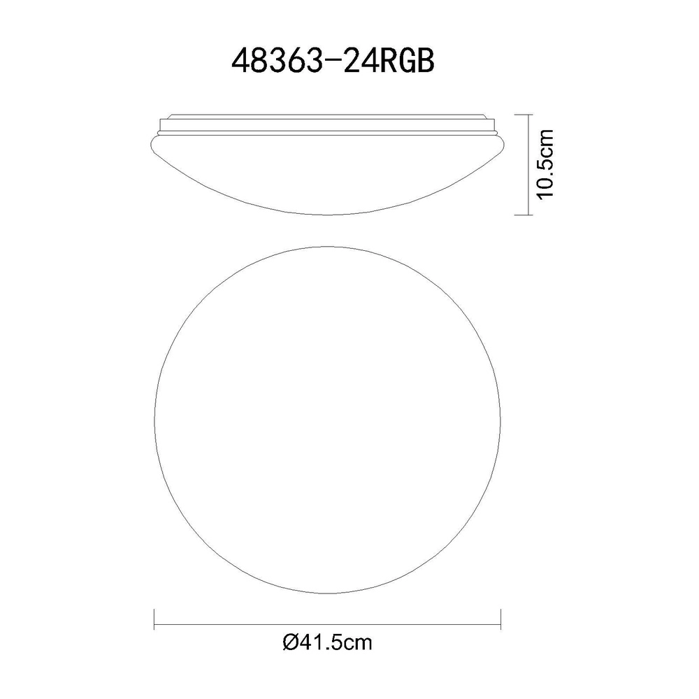 Deckenlicht Atreju I Ø 41 cm, helle Farbe verstellbar Globo 9007371379330