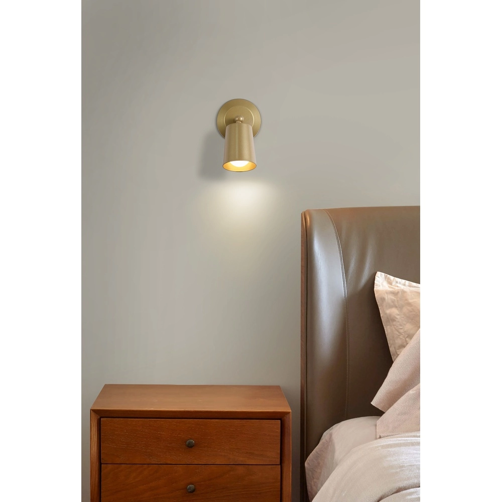 USB wiederaufladbare Wandleuchte Cone Gold Searchlight 5053423298412