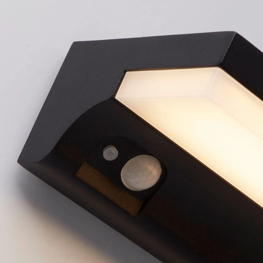 Design-Wandleuchte Solar Schwarz Searchlight 5053423241494