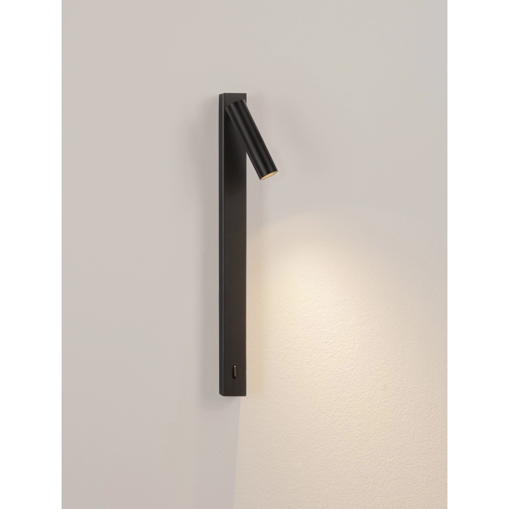 Nachttischlampe Tondo schwarz