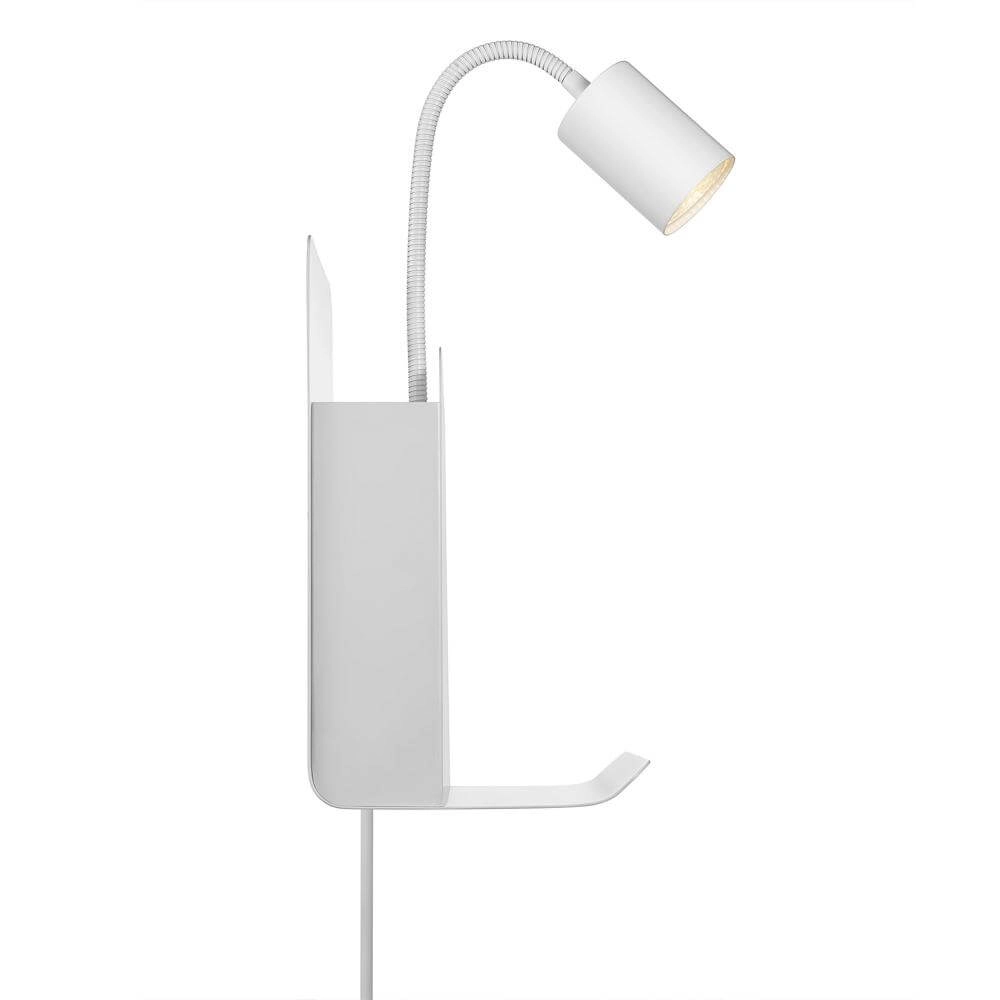 Weiße Wandleuchte Roomi mit USB-Anschluss Nordlux 5704924005657