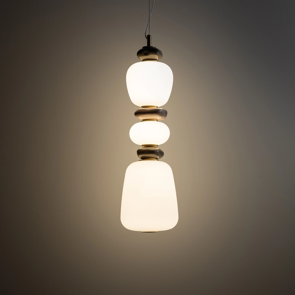 Pendellampe Ceramic Led Keramik und Glas Ø 17 cm Lyora 5903139117012