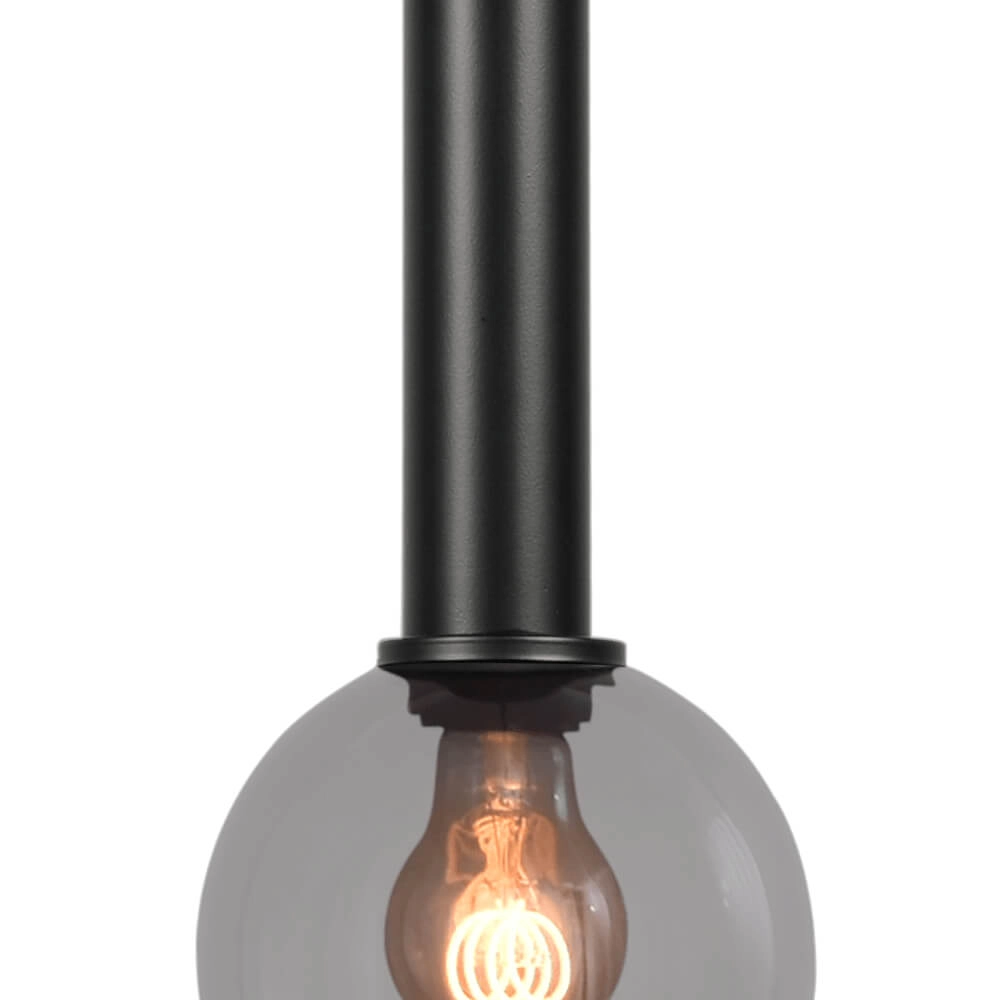 Hängelampe Ø 15cm Bella 2 Schwarz mit Rauchglas Masterlight 8718121334271